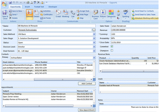 Fusion CRM and Outlook Integration
