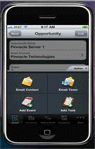iPhone and Fusion CRM